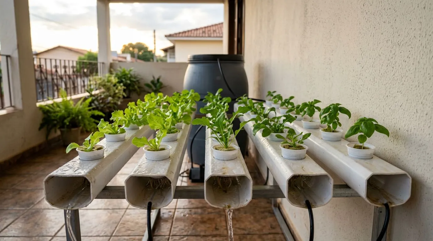 Sistema NFT hidroponia em casa: como funciona, o que comprar, montar e escolher as plantas certas