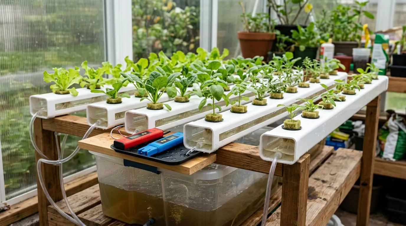Glossário de hidroponia para casa: entenda pH, EC, nutrientes, luz e fisiologia vegetal sem se perder nos termos técnicos