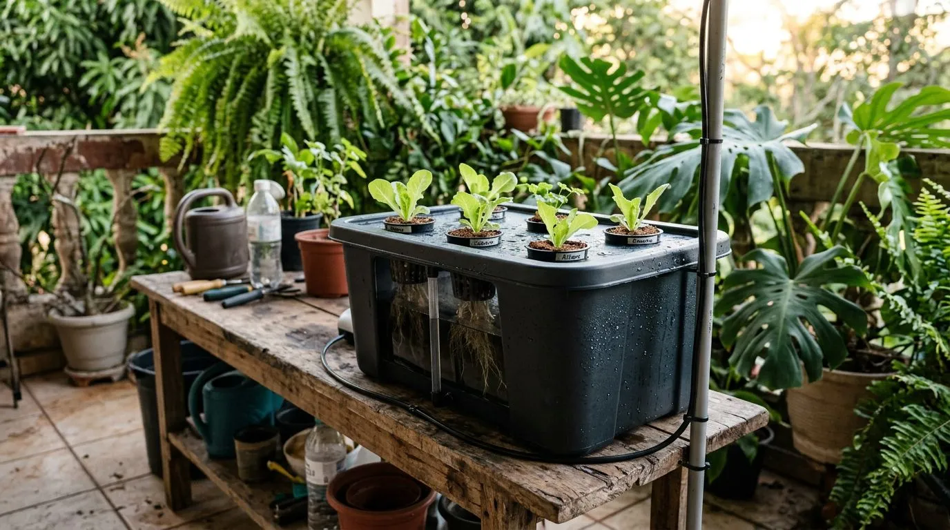 Montagem hidroponia low cost: como montar um sistema barato e funcional em casa