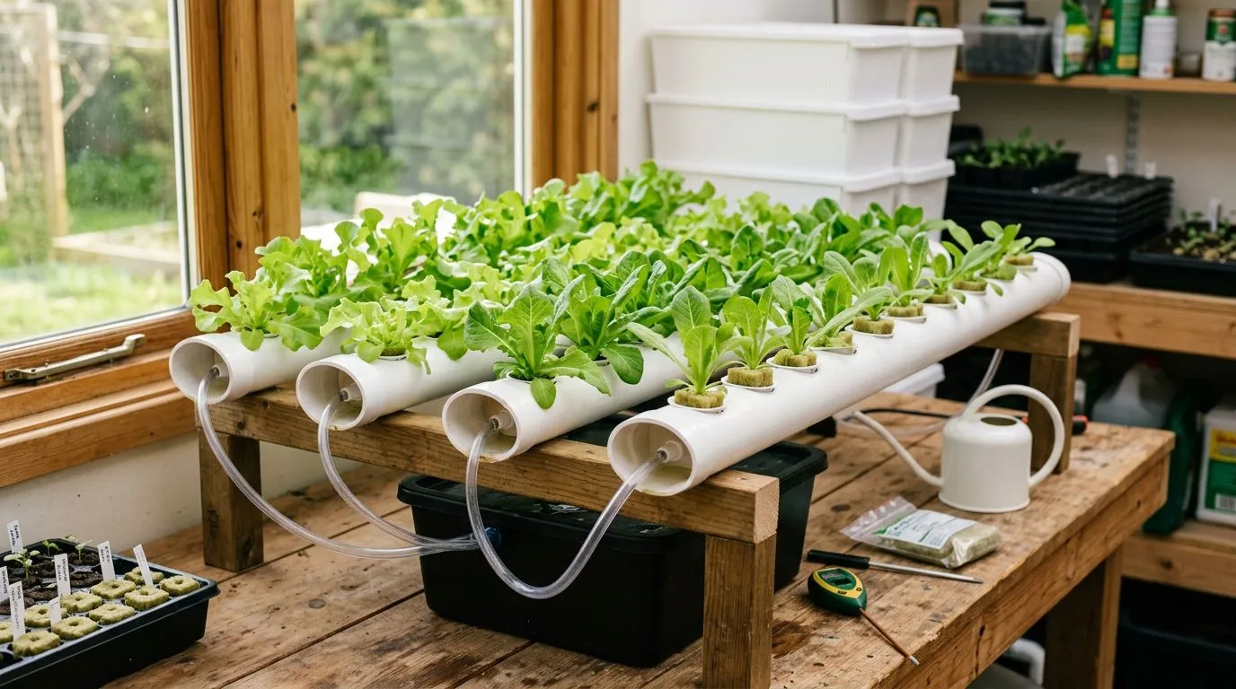 Como plantar alface em hidroponia em casa: variedades, germinação, transplante e colheita sem erros no início
