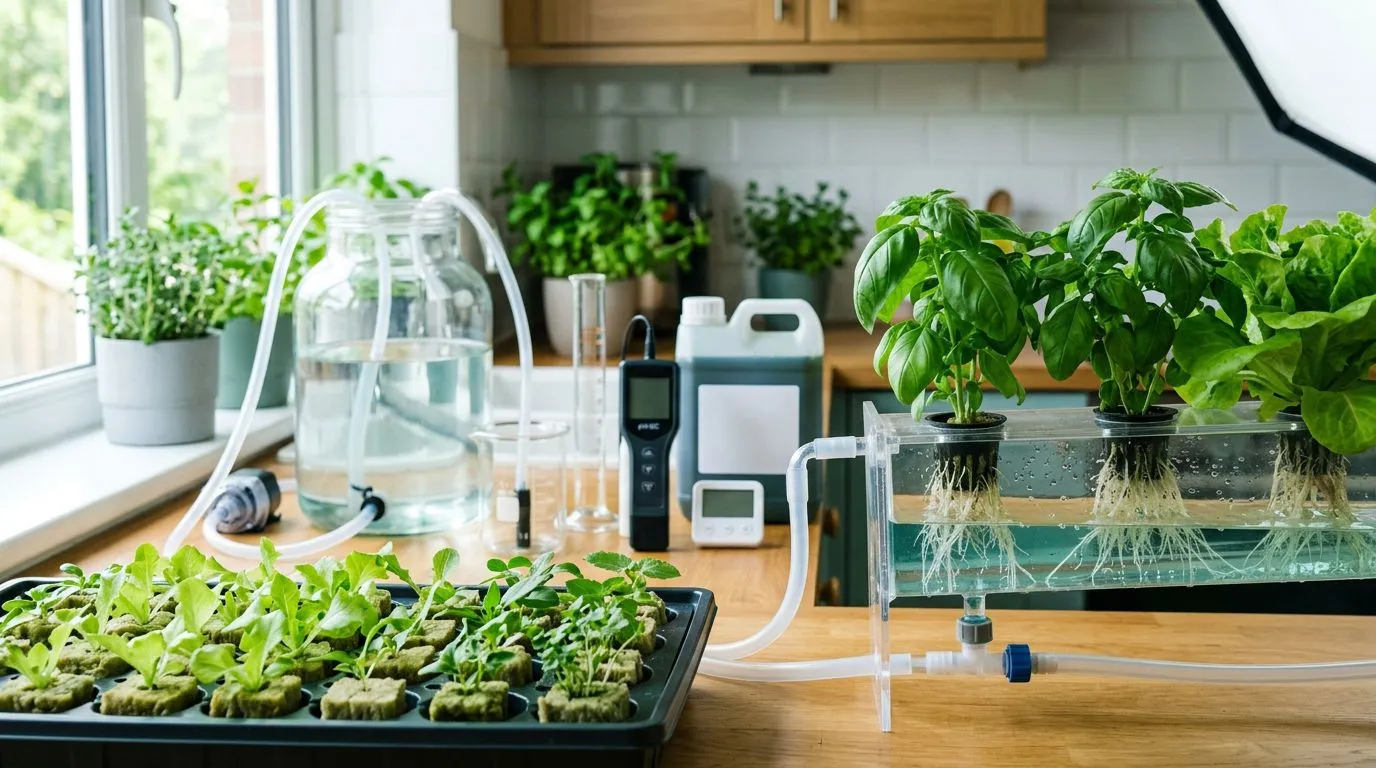 Nutrição por fase de crescimento na hidroponia: como ajustar a solução da germinação ao flush