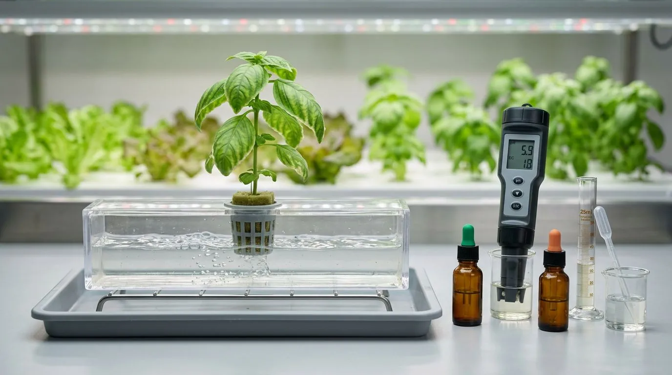 Deficiência nutricional em plantas na hidroponia: como identificar, confirmar e corrigir sem erro