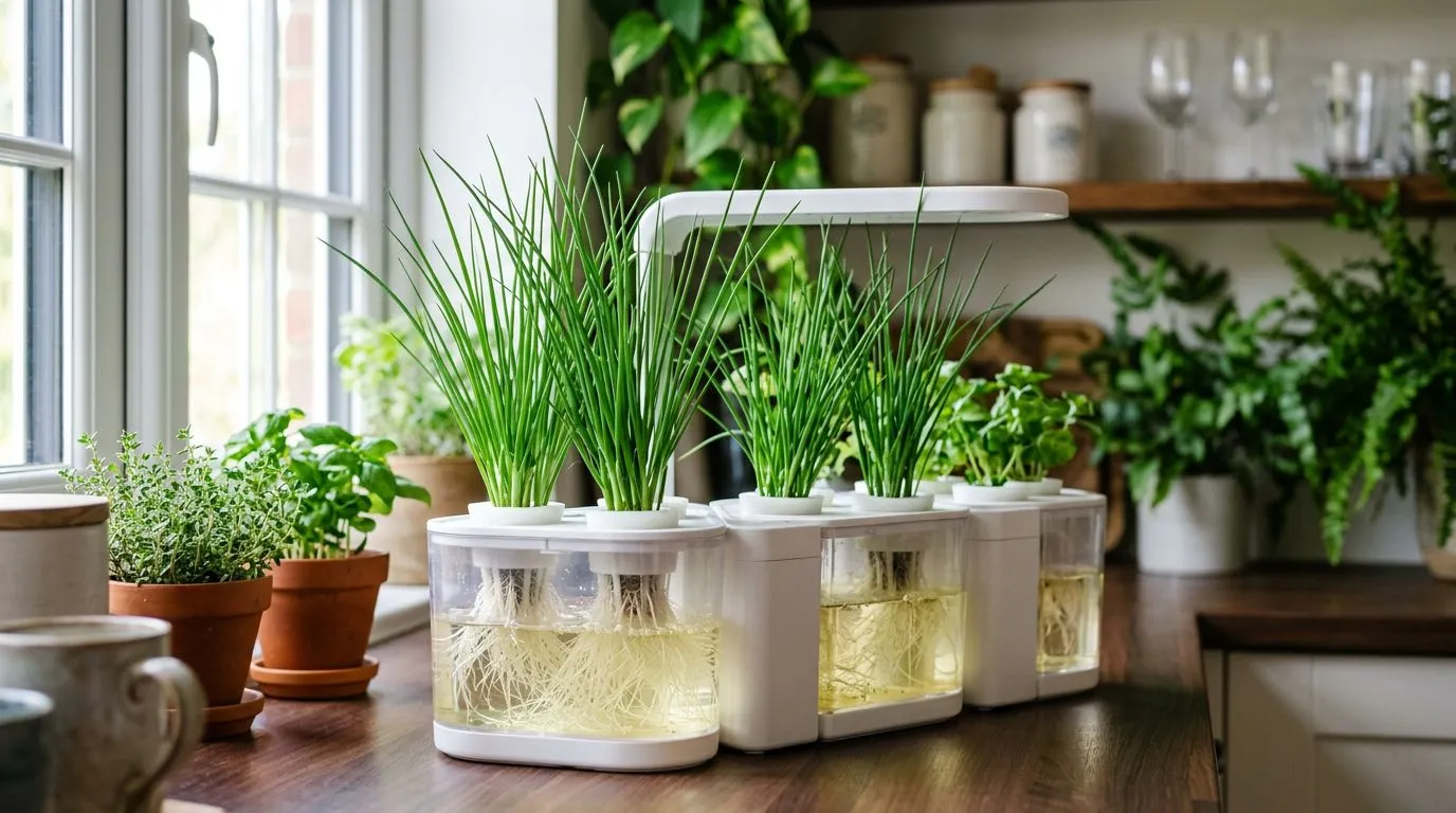 Cebolinha hidropônica em casa: como cultivar, escolher o sistema certo e colher várias vezes