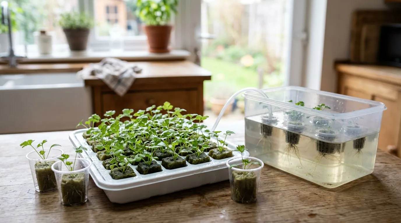 Como cultivar salsinha hidropônica em casa sem travar na germinação lenta