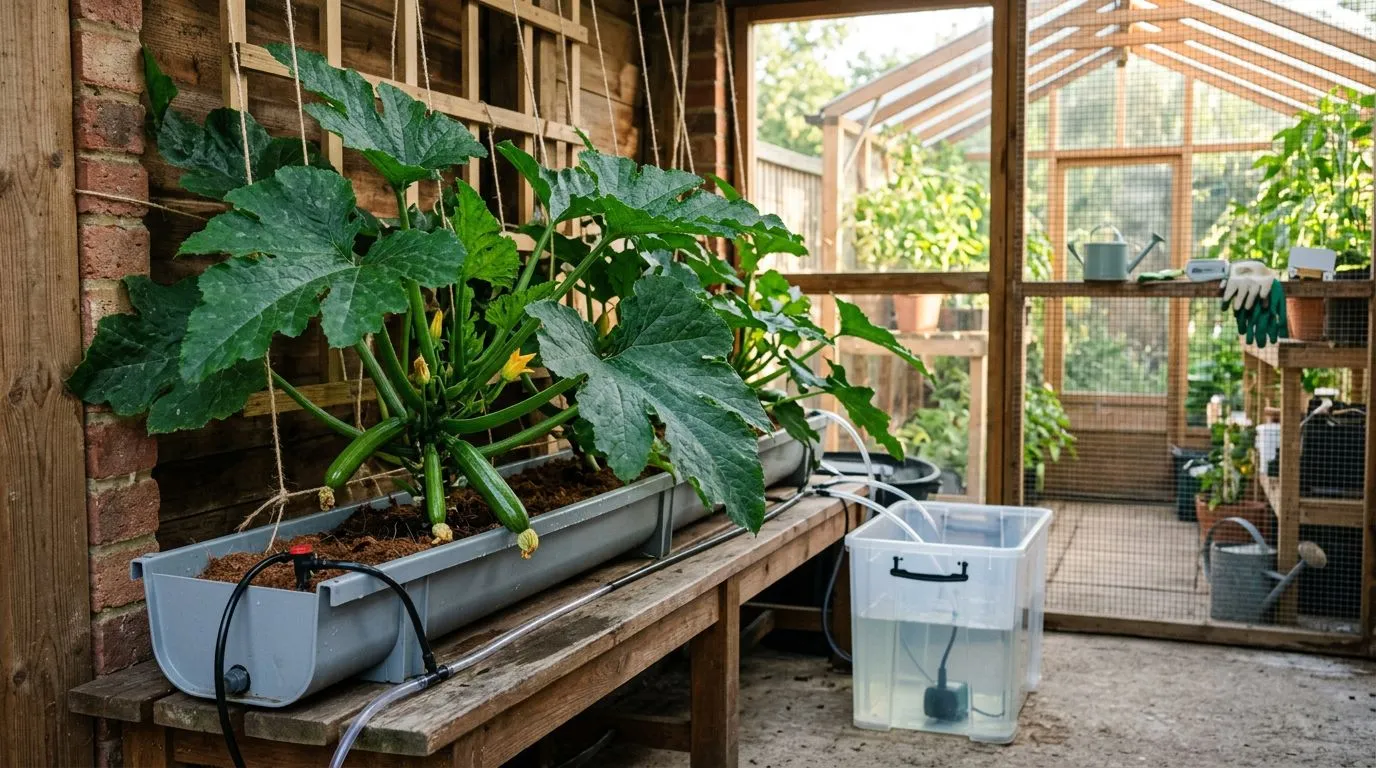 Abobrinha hidropônica em casa: quando vale a pena, como polinizar e como sustentar os frutos