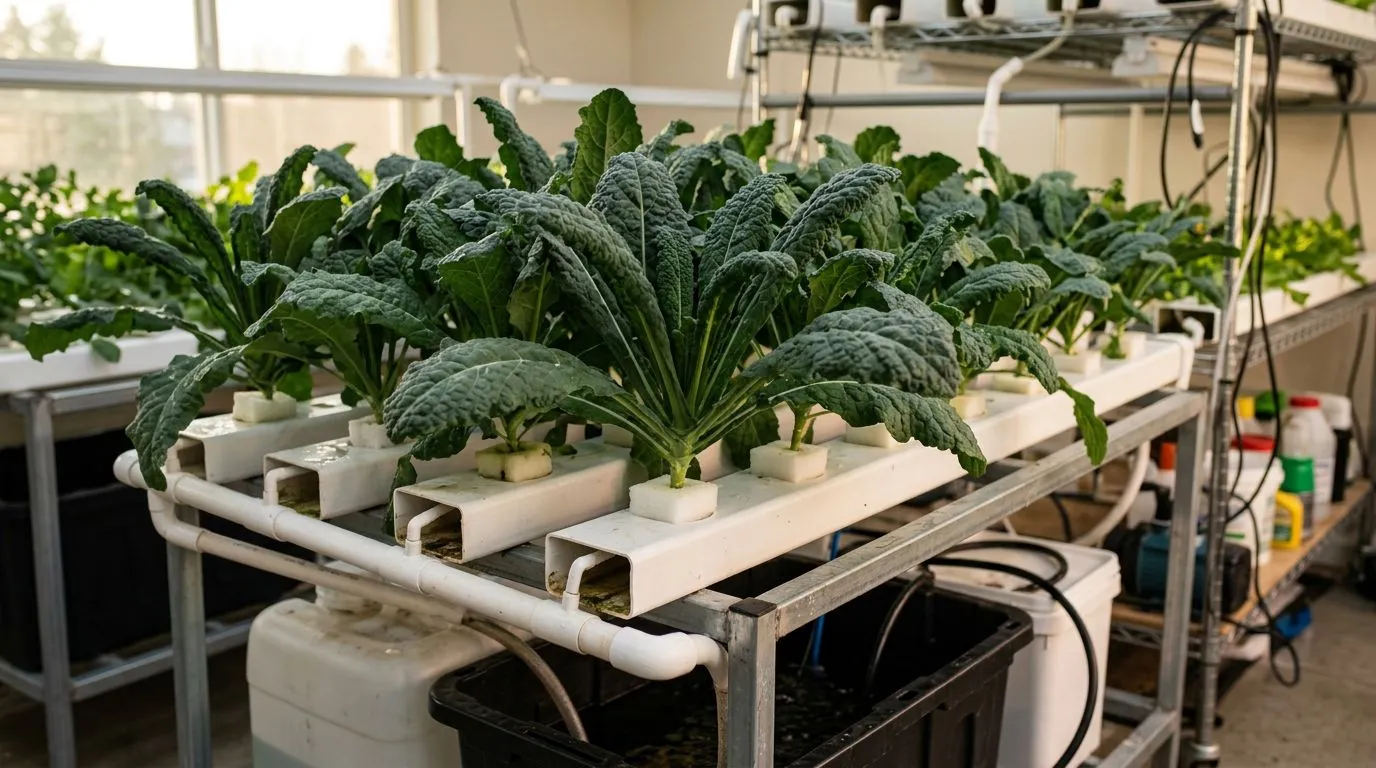 Couve hidropônica em casa: como adaptar o cultivo, ganhar espaço e colher por mais tempo