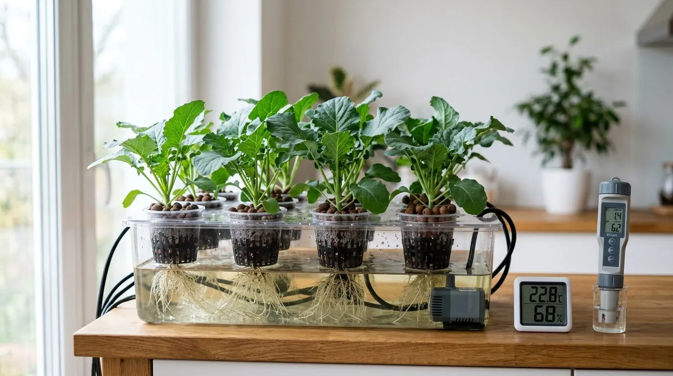 Brócolis hidropônico em casa: como acertar espaço, temperatura, nutrição e colheita