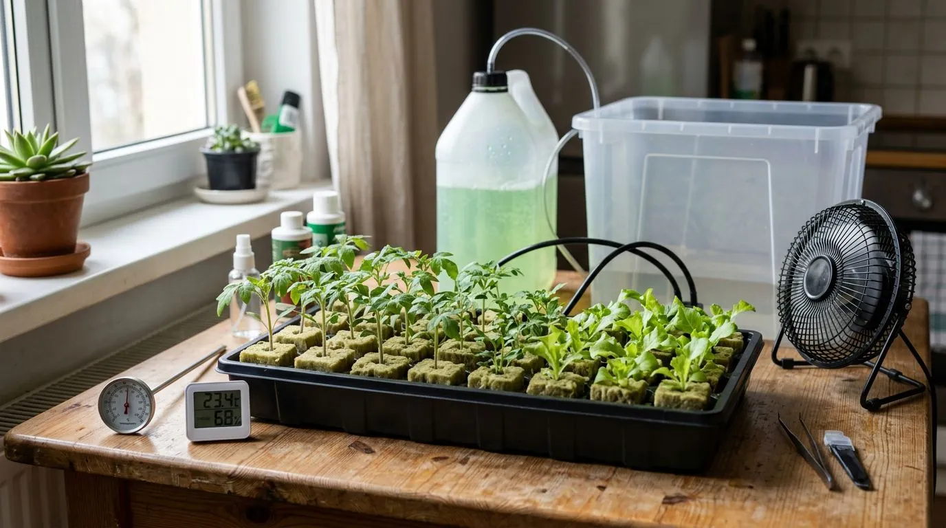 VPD na hidroponia em casa: como usar temperatura e umidade para acertar o cultivo