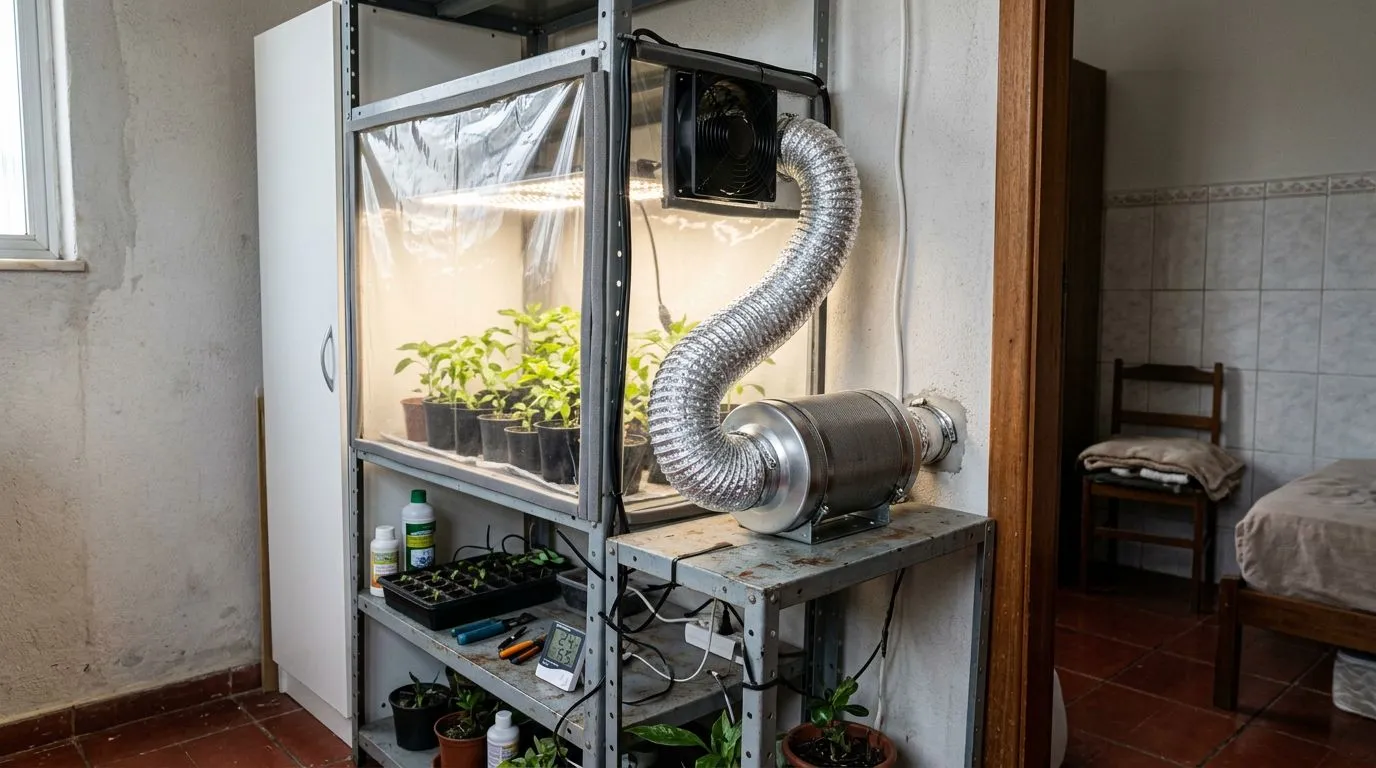 Controle de cheiro cultivo indoor: como dimensionar, instalar e manter o sistema certo