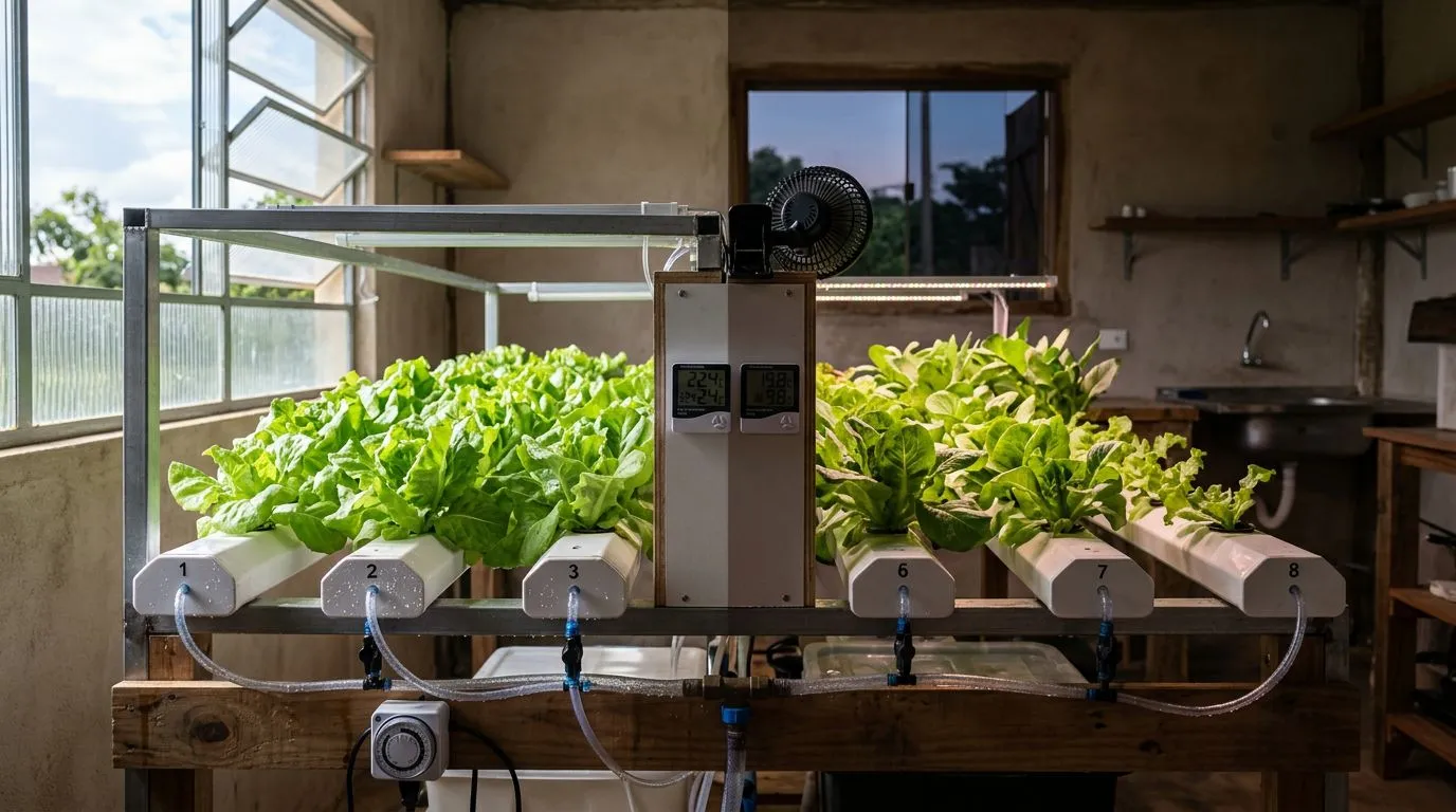 Temperatura noturna vs diurna na hidroponia doméstica: como ajustar o DIF sem complicar o cultivo