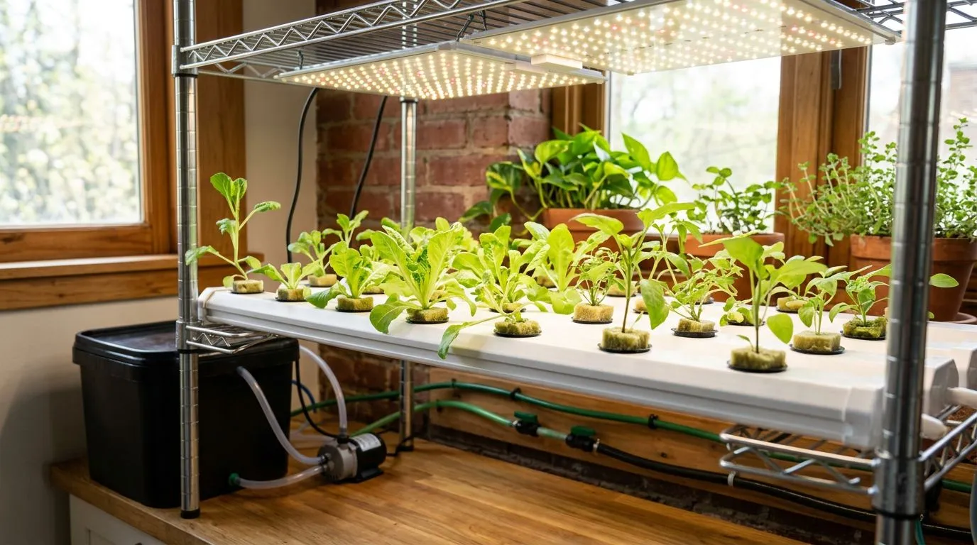 Estiolamento de plantas na hidroponia: como identificar, diferenciar e corrigir sem perder mudas