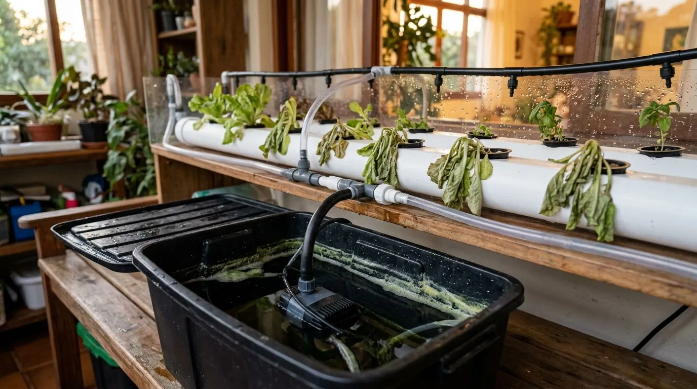 Morte súbita de plantas hidropônicas: protocolo prático para achar a causa raiz em poucas horas