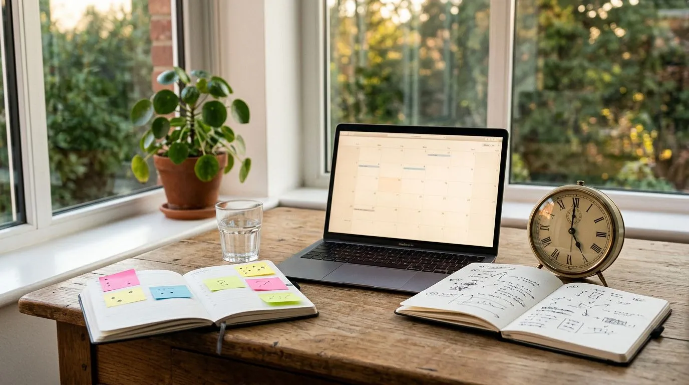 Gestão de tempo e autodisciplina no trabalho por conta própria
